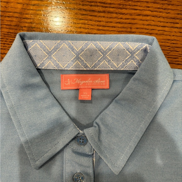 Masters Ladies Magnolia Lane
Pima Cotton Blend Sky Blue Polo Size XL - Picture 5 of 5